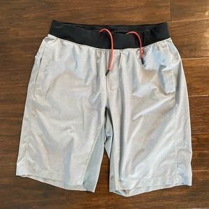 Lululemon Mens T.H.E. Shorts, Grey, size large, 11" inseam